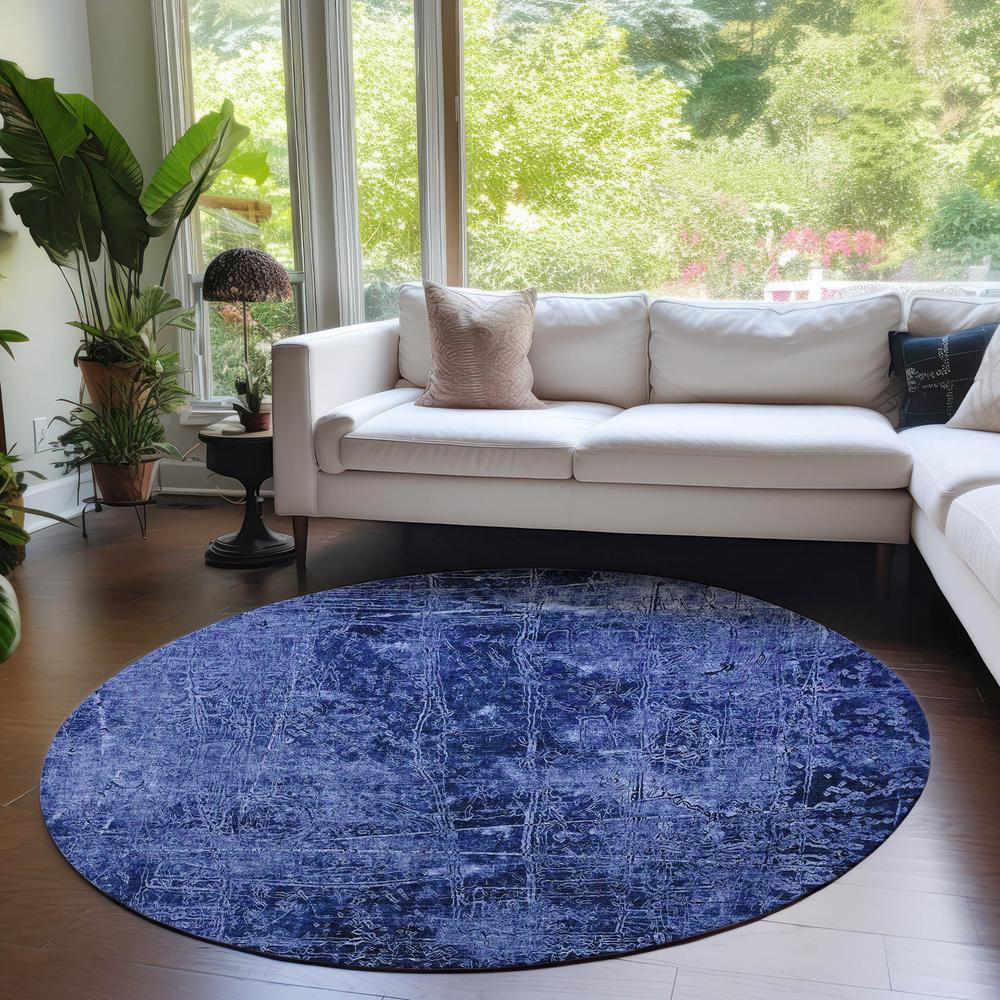 Chantille ACN559 Blue 8' x 8' Rug. Picture 6