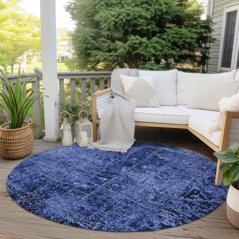 Chantille ACN559 Blue 8' x 8' Rug. Picture 7