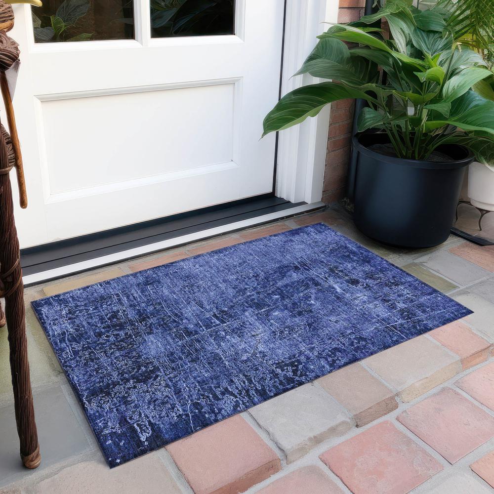 Chantille ACN559 Blue 1'8" x 2'6" Rug. Picture 8