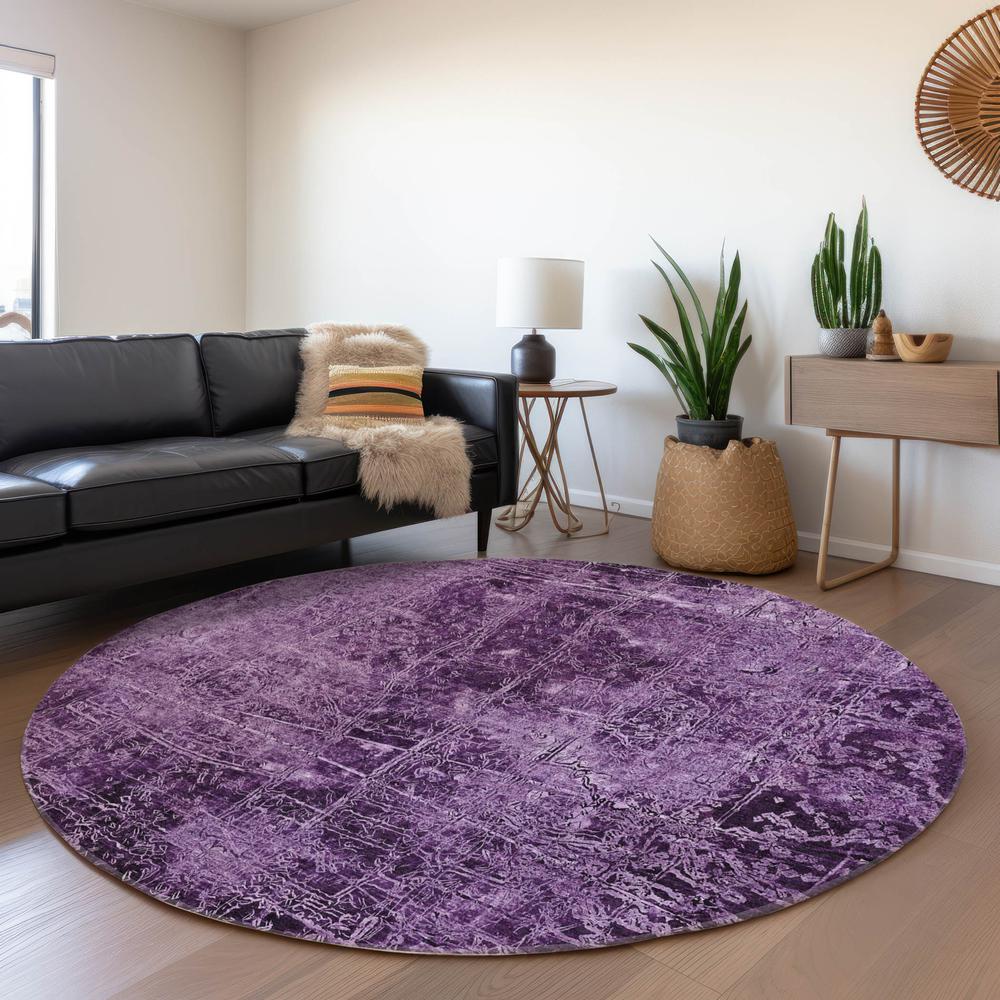 Chantille ACN559 Purple 8' x 8' Rug. Picture 6