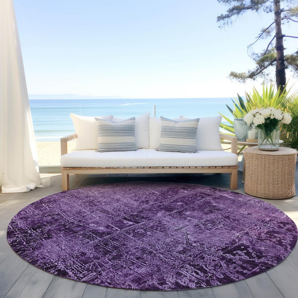 Chantille ACN559 Purple 8' x 8' Rug. Picture 7