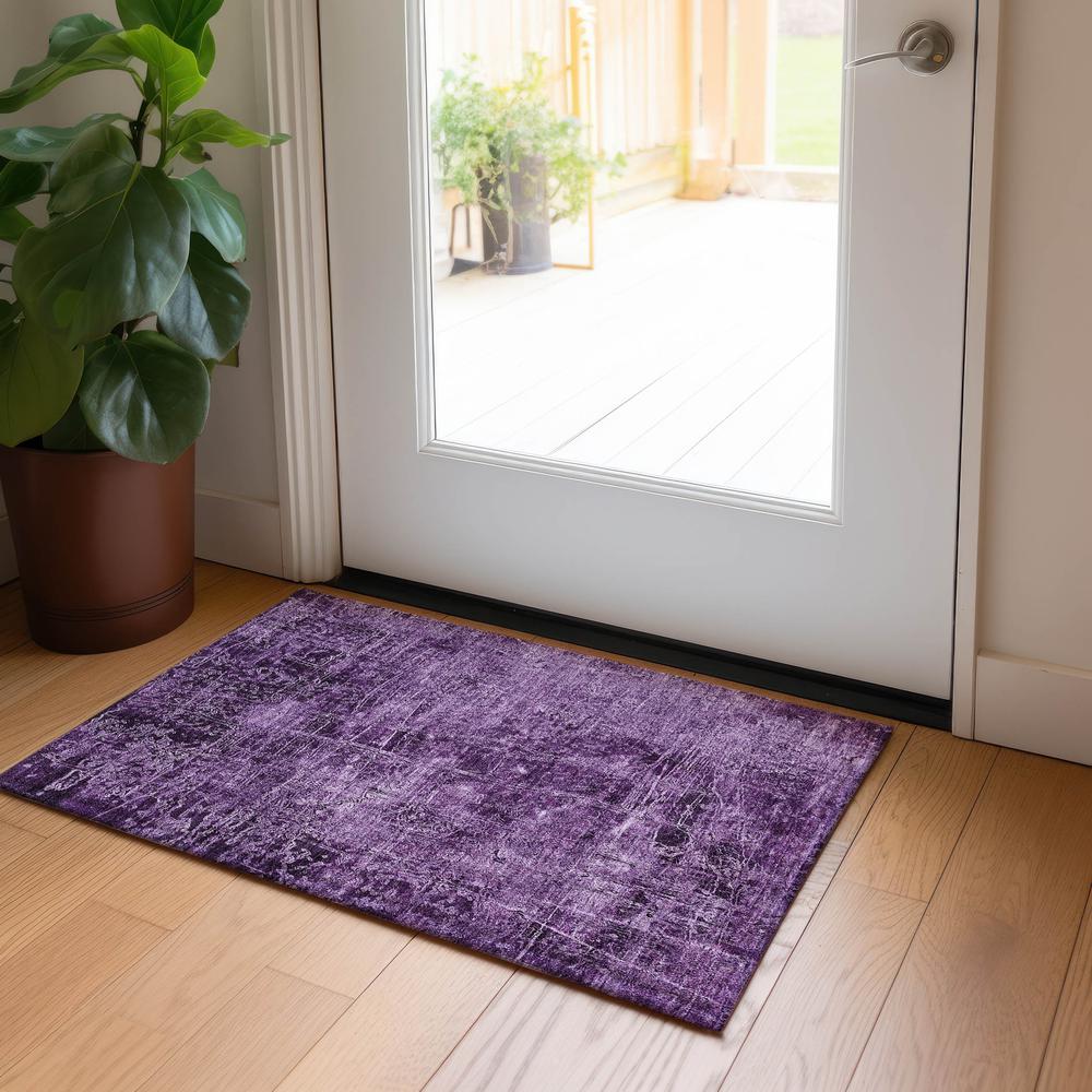 Chantille ACN559 Purple 1'8" x 2'6" Rug. Picture 6