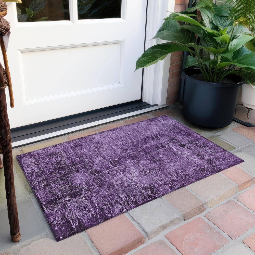 Chantille ACN559 Purple 1'8" x 2'6" Rug. Picture 7