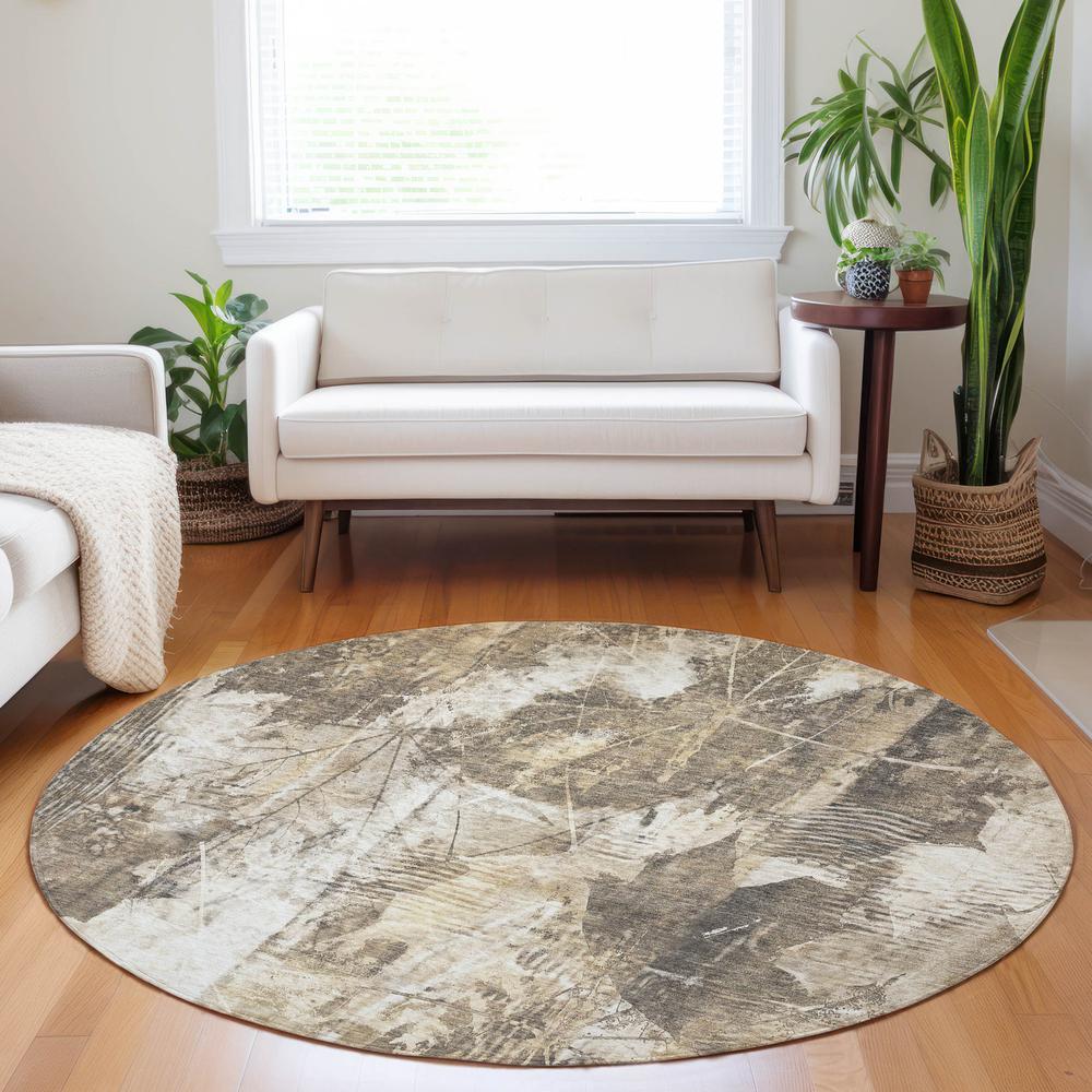 Chantille ACN560 Brown 8' x 8' Rug. Picture 6