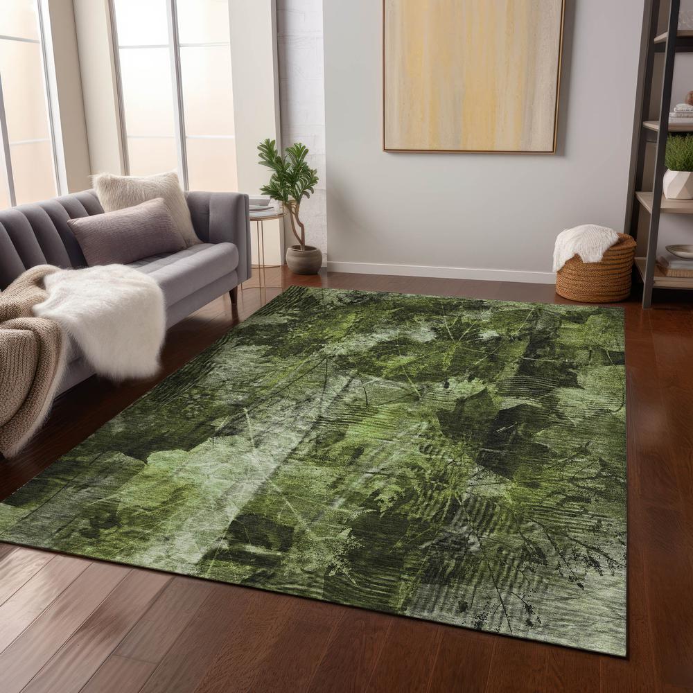 Chantille ACN560 Green 2'6" x 3'10" Rug. Picture 7