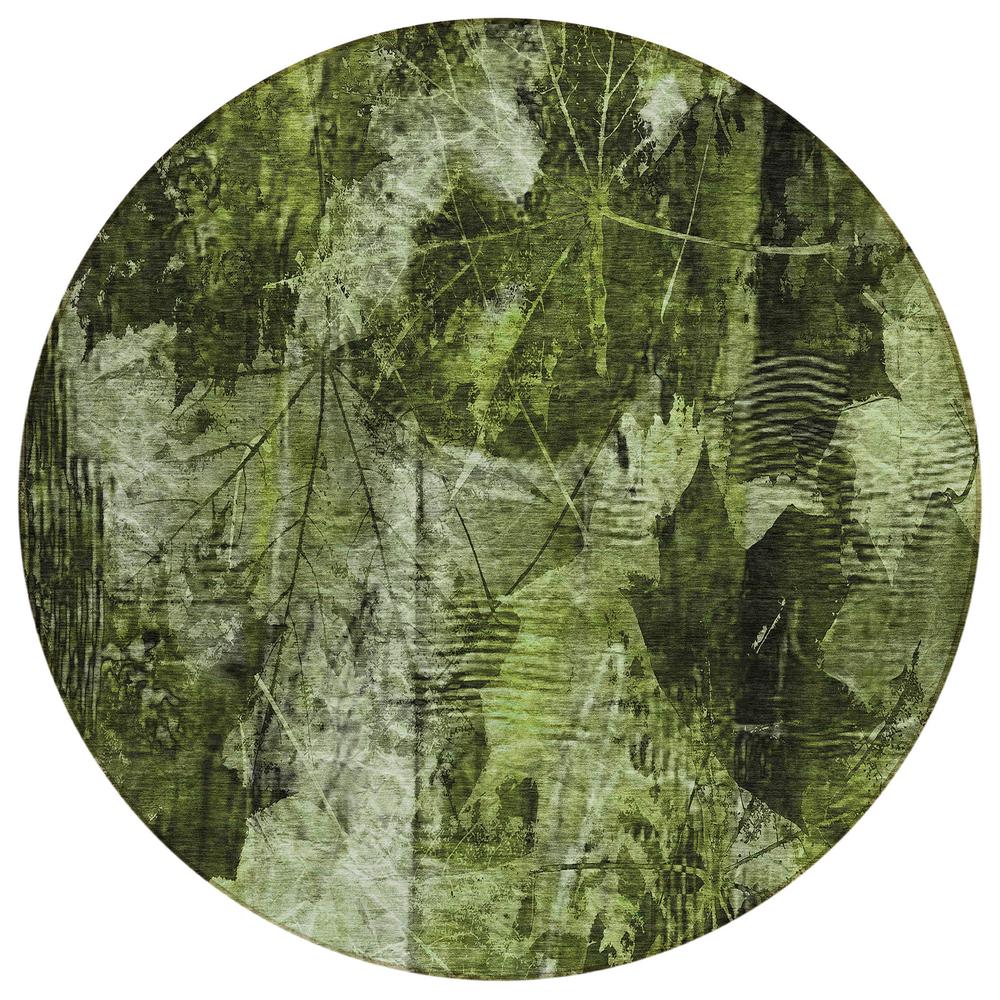 Chantille ACN560 Green 8' x 8' Rug. Picture 1