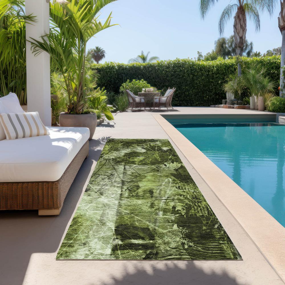 Chantille ACN560 Green 2'3" x 7'6" Rug. Picture 7