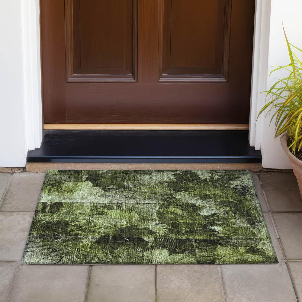 Chantille ACN560 Green 1'8" x 2'6" Rug. Picture 7