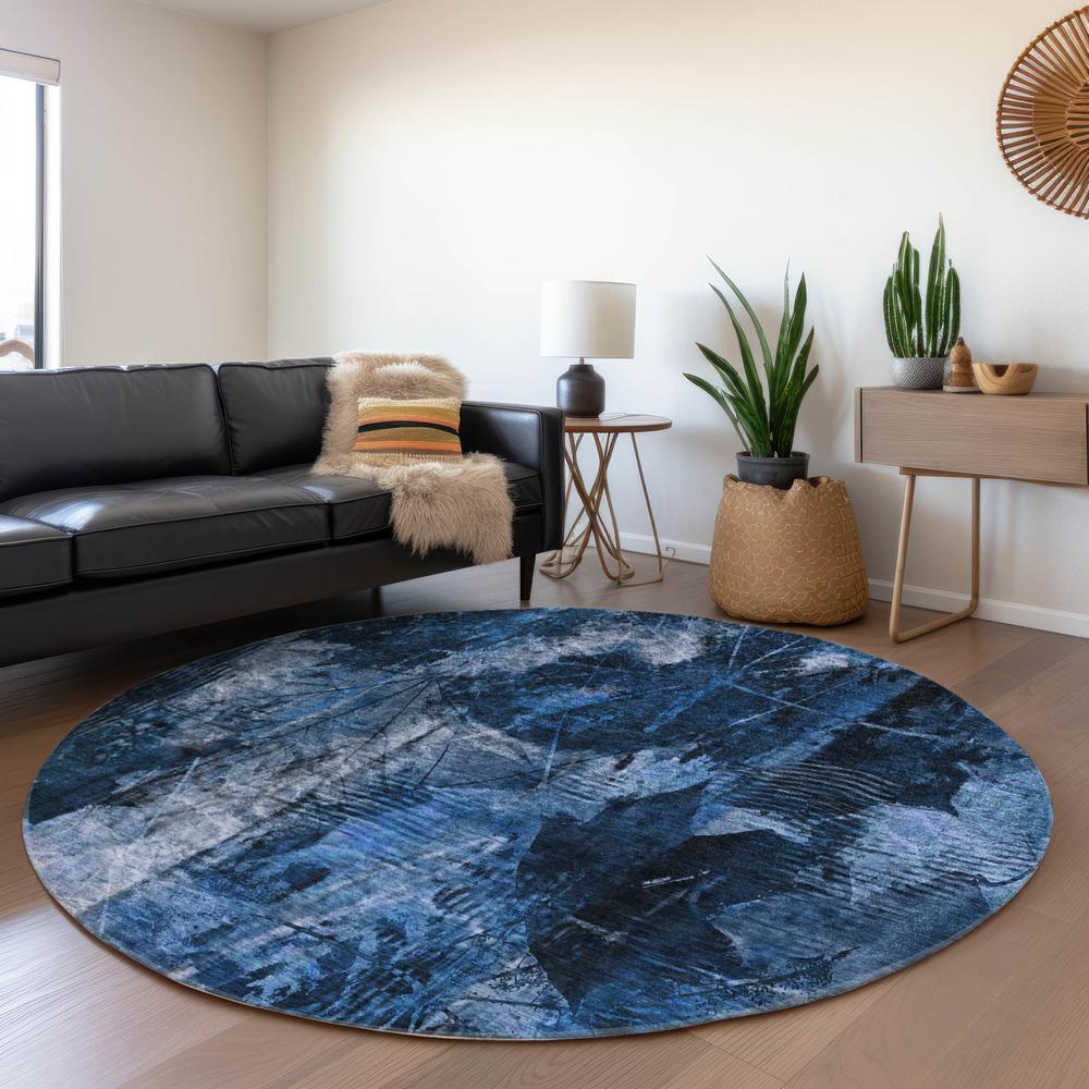 Chantille ACN560 Blue 8' x 8' Rug. Picture 6