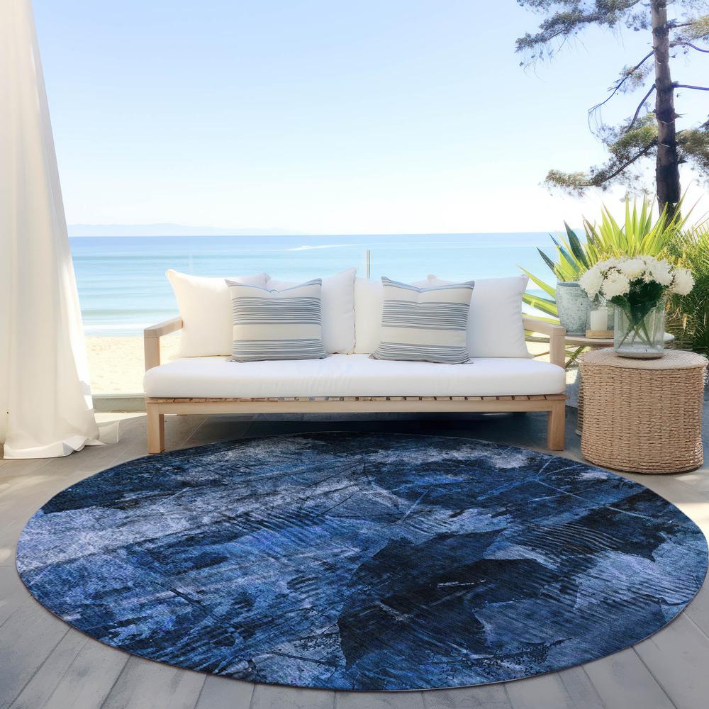 Chantille ACN560 Blue 8' x 8' Rug. Picture 7