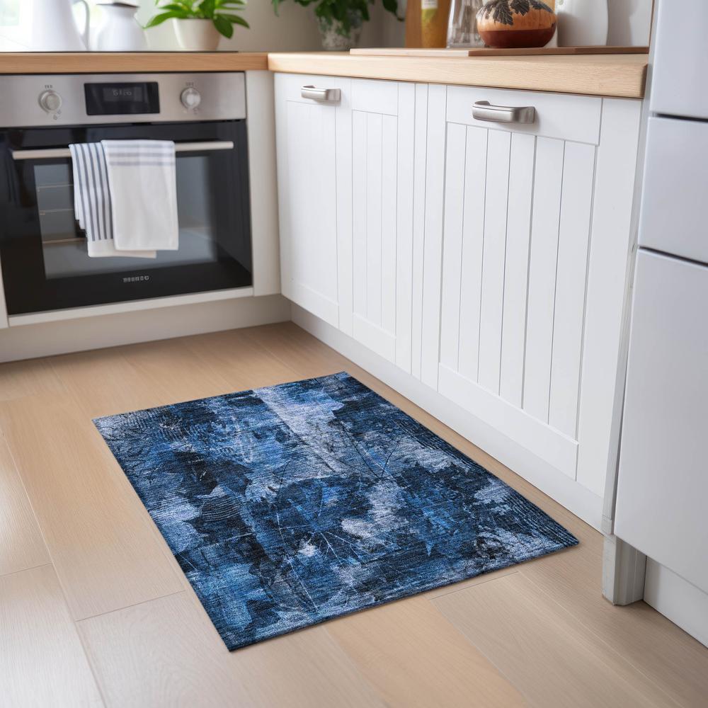 Chantille ACN560 Blue 1'8" x 2'6" Rug. Picture 6