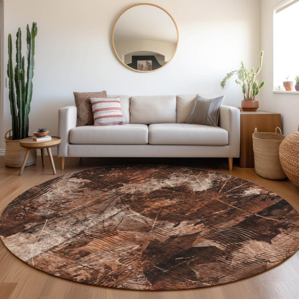 Chantille ACN560 Orange 8' x 8' Rug. Picture 7