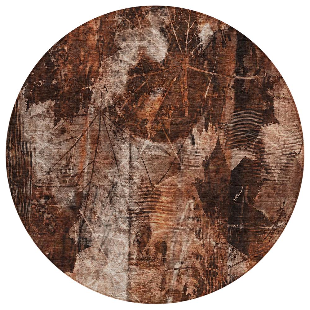 Chantille ACN560 Orange 8' x 8' Rug. Picture 1