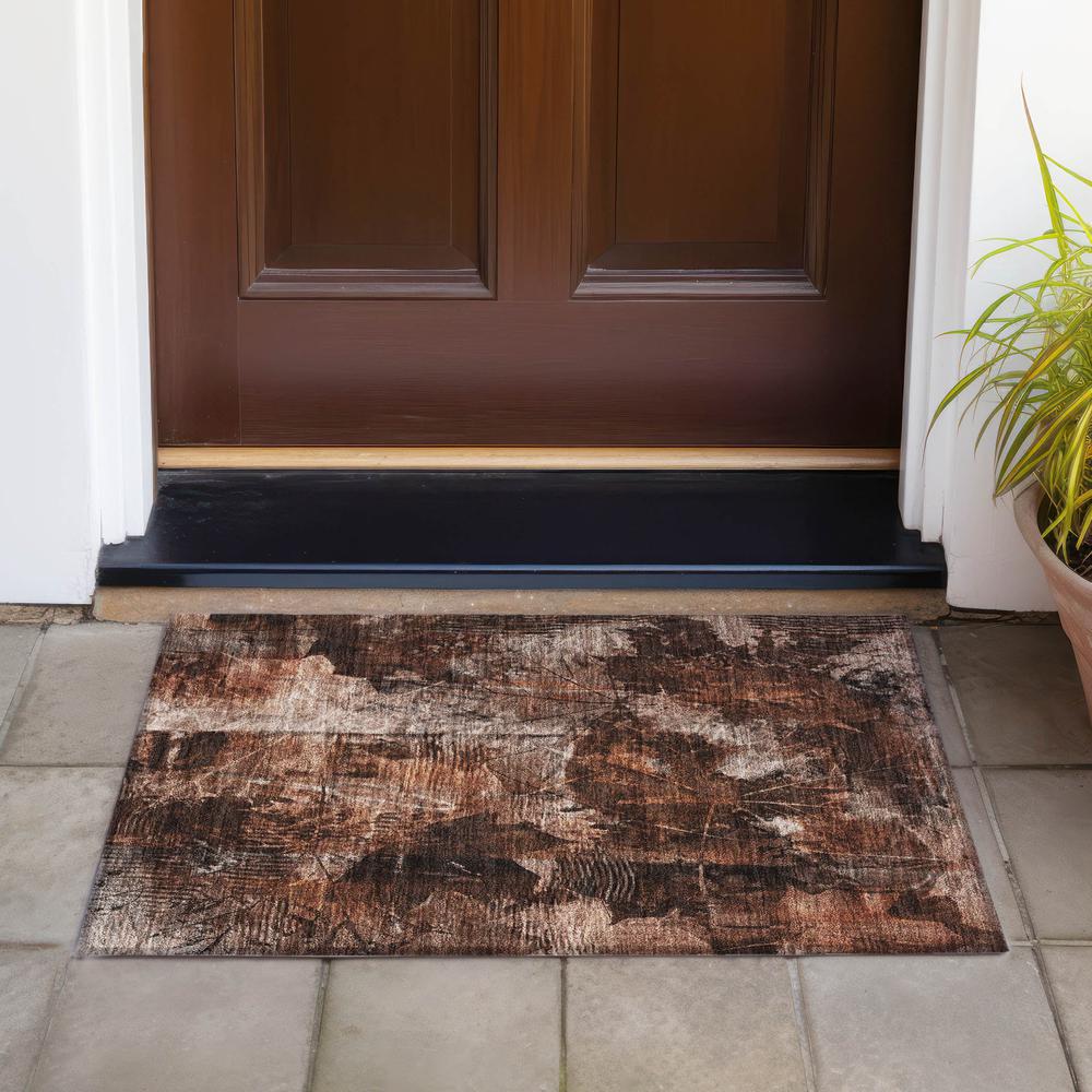 Chantille ACN560 Orange 1'8" x 2'6" Rug. Picture 7