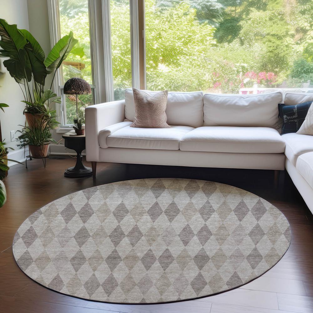 Chantille ACN561 Brown 8' x 8' Rug. Picture 6