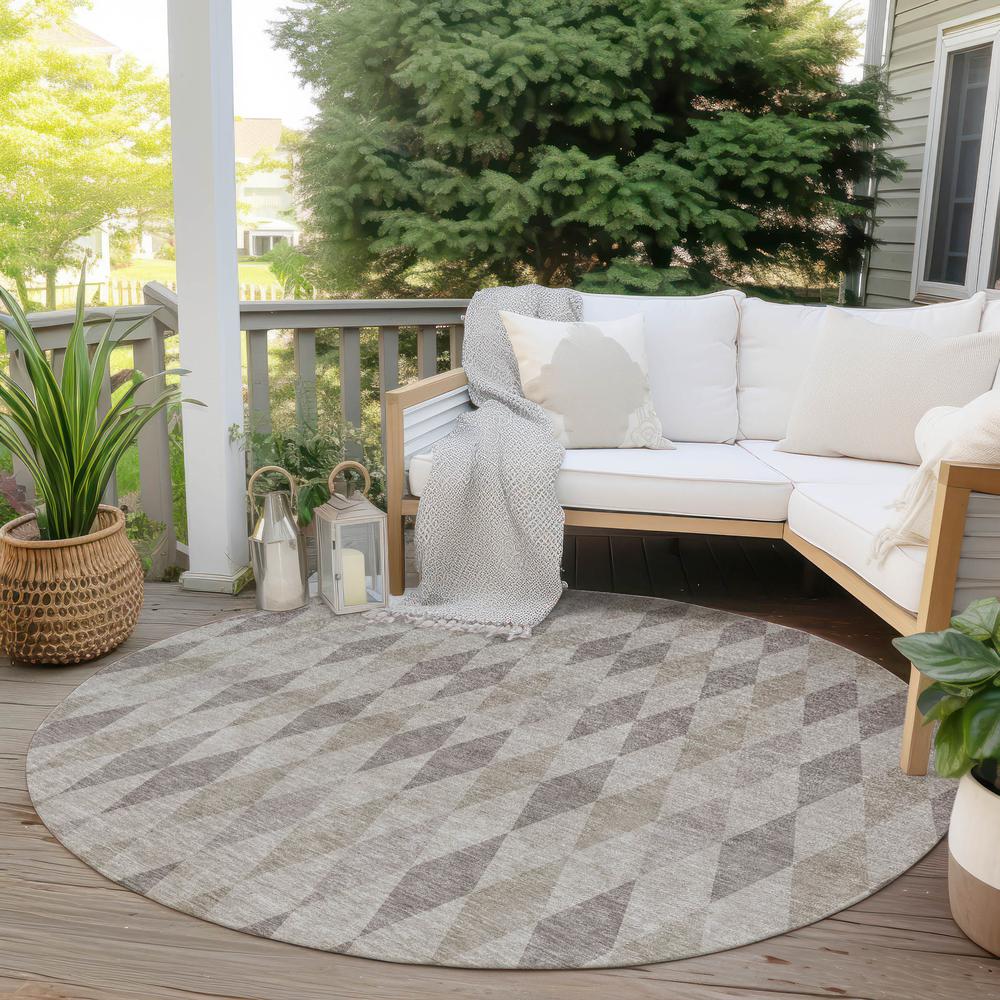 Chantille ACN561 Brown 8' x 8' Rug. Picture 7