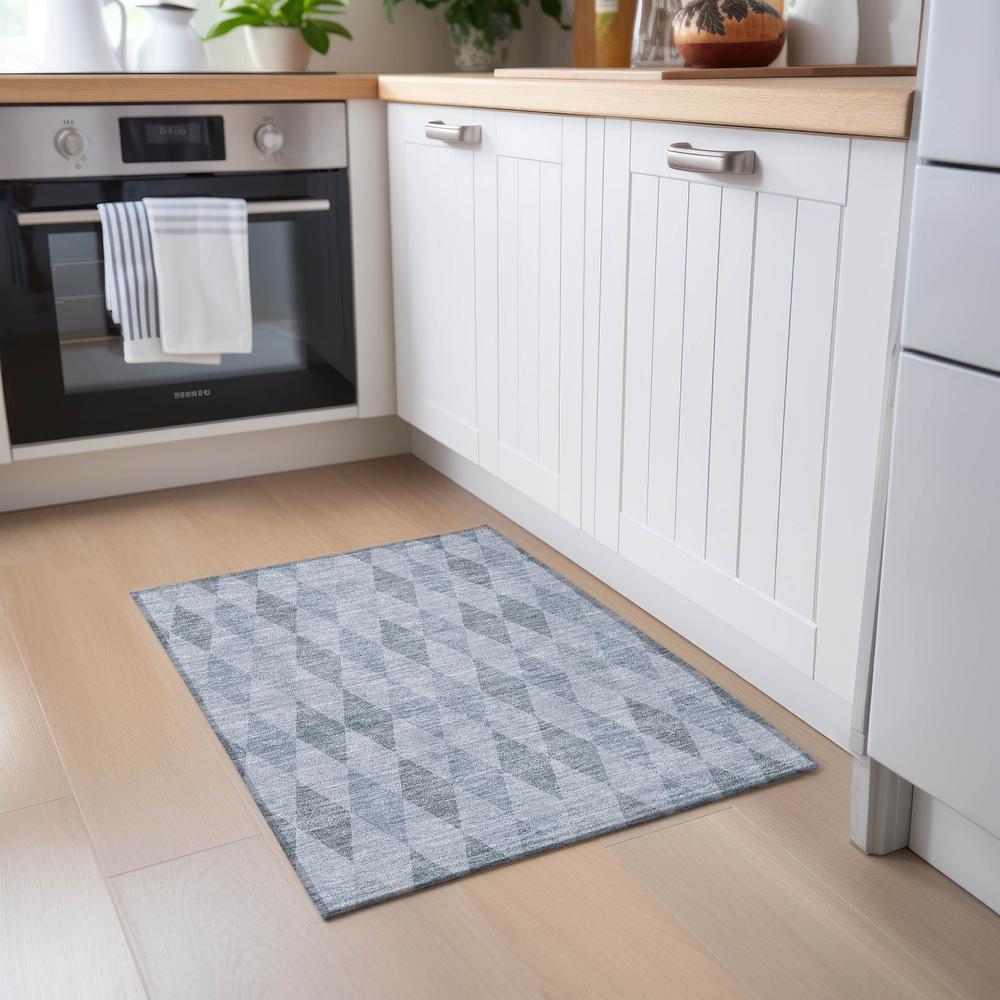 Chantille ACN561 Blue 1'8" x 2'6" Rug. Picture 6