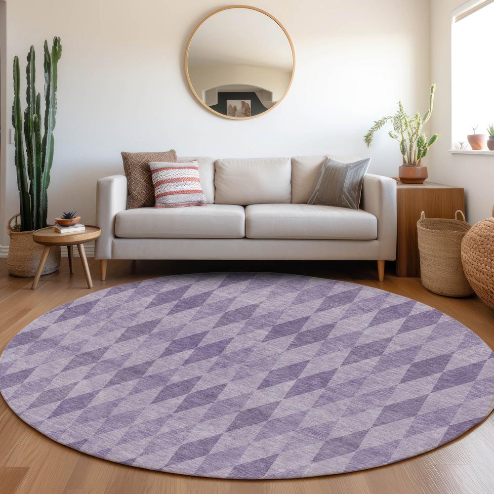 Chantille ACN561 Purple 8' x 8' Rug. Picture 6