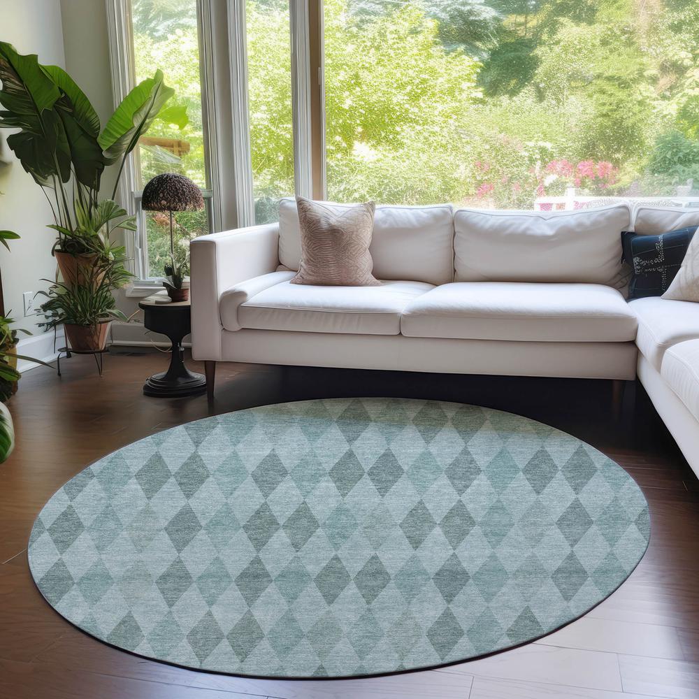 Chantille ACN561 Teal 8' x 8' Rug. Picture 6
