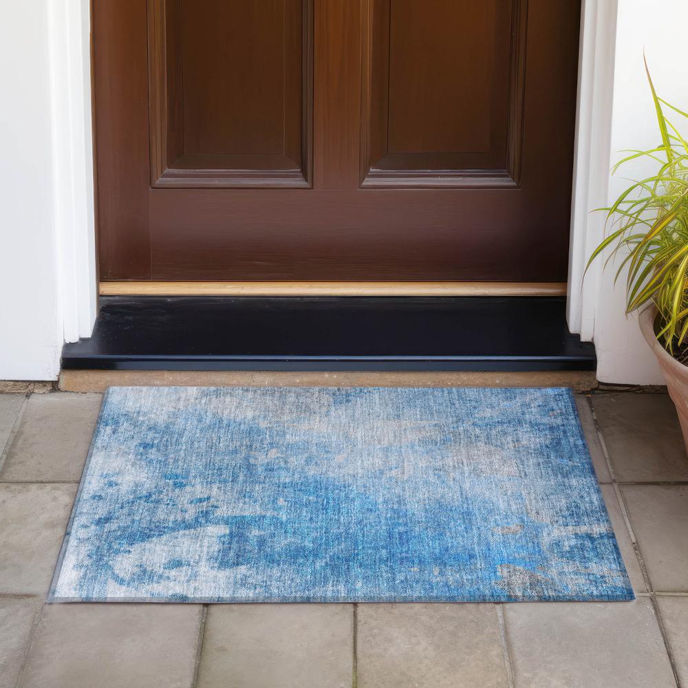 Chantille ACN562 Blue 1'8" x 2'6" Rug. Picture 7