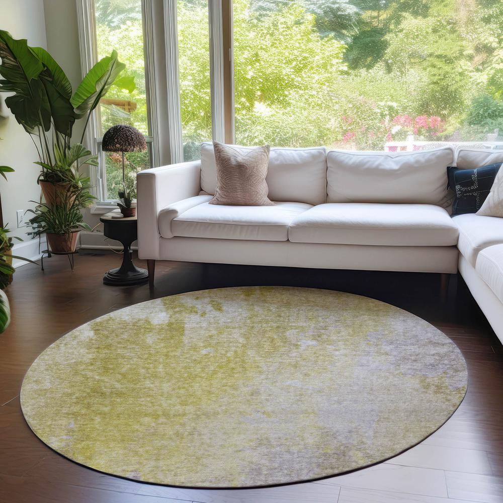 Chantille ACN562 Gold 8' x 8' Rug. Picture 6