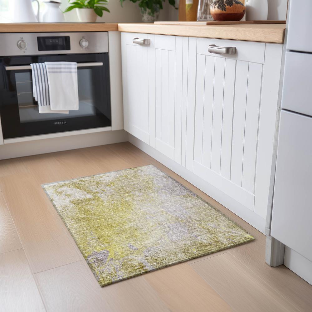 Chantille ACN562 Gold 1'8" x 2'6" Rug. Picture 6