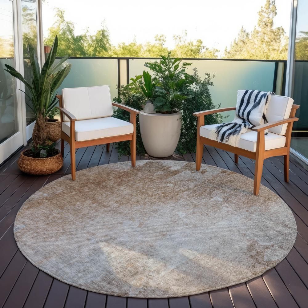 Chantille ACN562 Brown 8' x 8' Rug. Picture 7