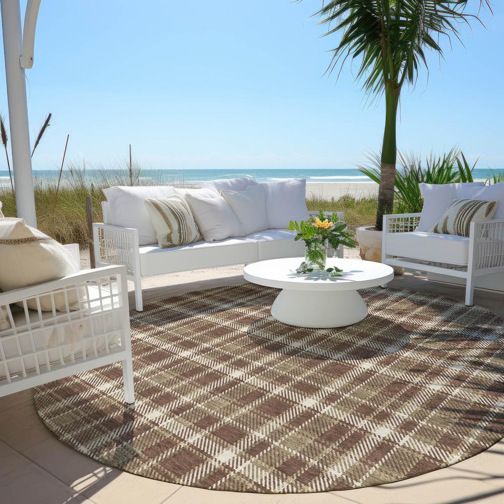 Chantille ACN563 Brown 8' x 8' Rug. Picture 7