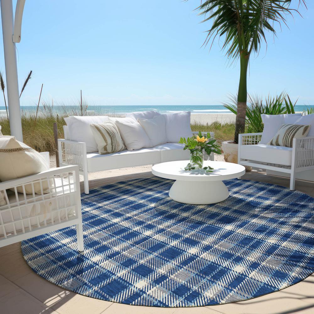 Chantille ACN563 Blue 8' x 8' Rug. Picture 7
