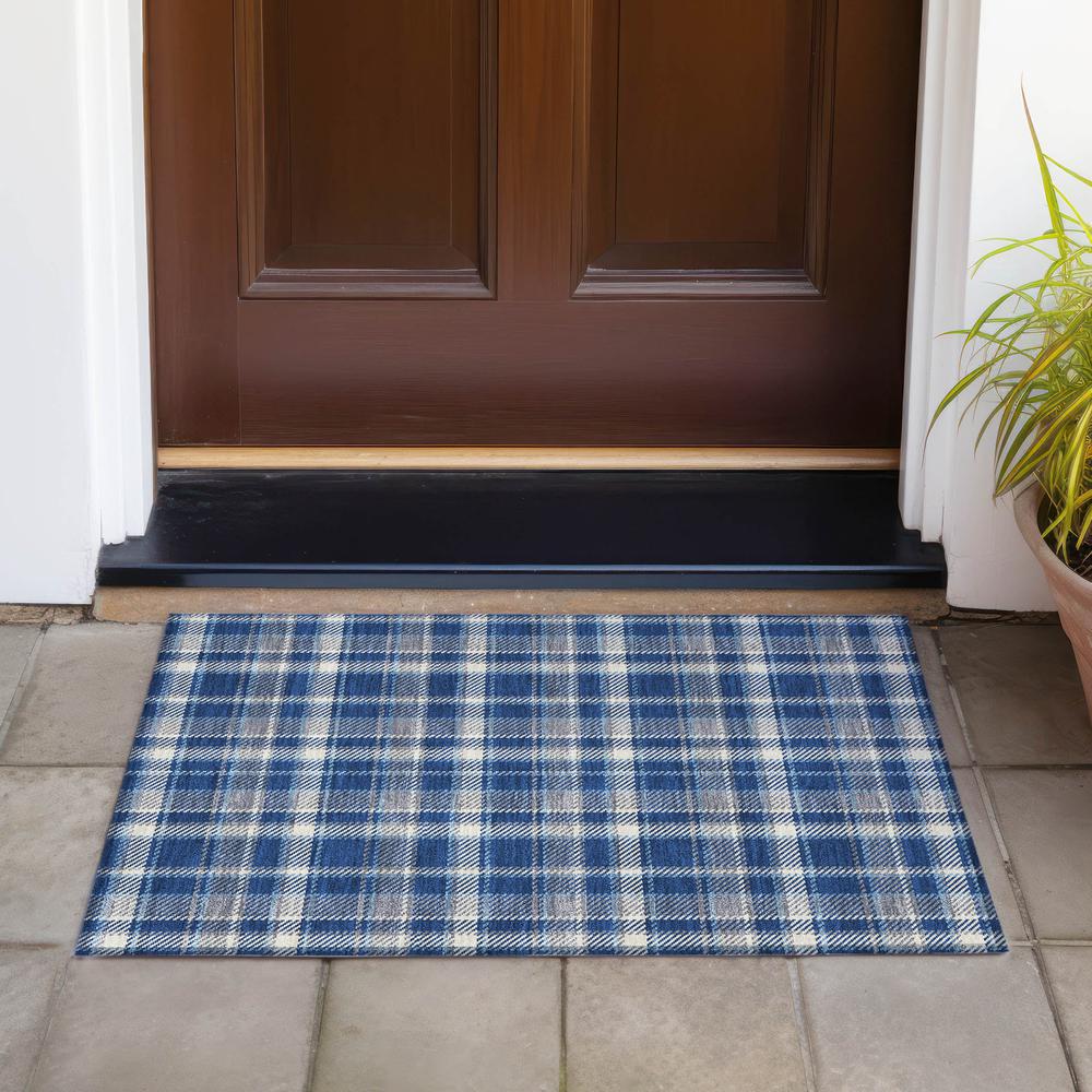 Chantille ACN563 Blue 1'8" x 2'6" Rug. Picture 7