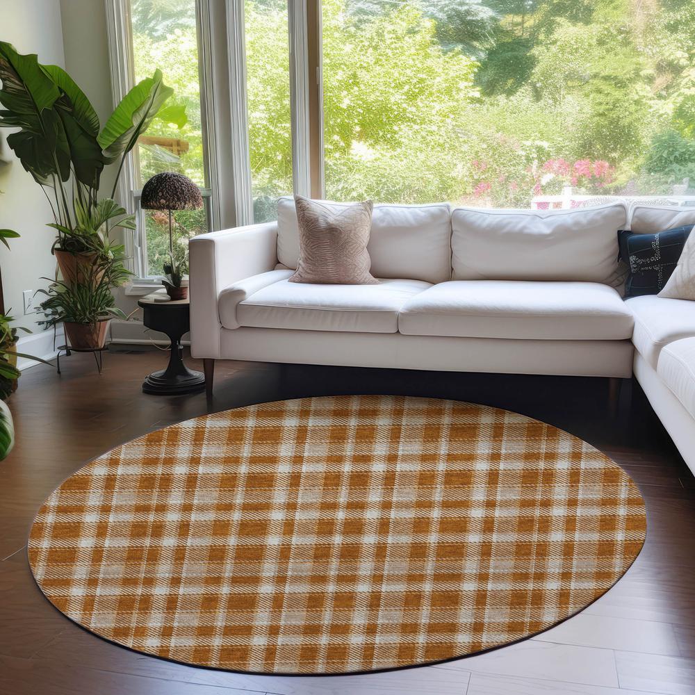 Chantille ACN563 Orange 8' x 8' Rug. Picture 6