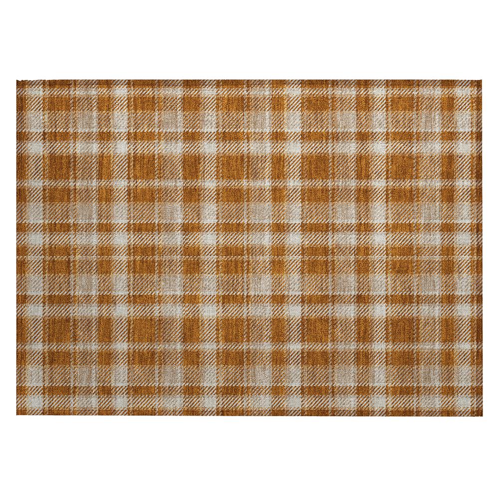 Chantille ACN563 Orange 1'8" x 2'6" Rug. Picture 1