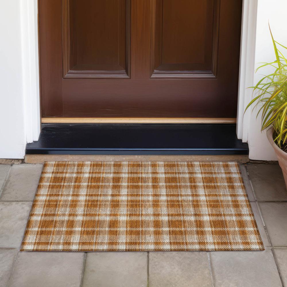 Chantille ACN563 Orange 1'8" x 2'6" Rug. Picture 7