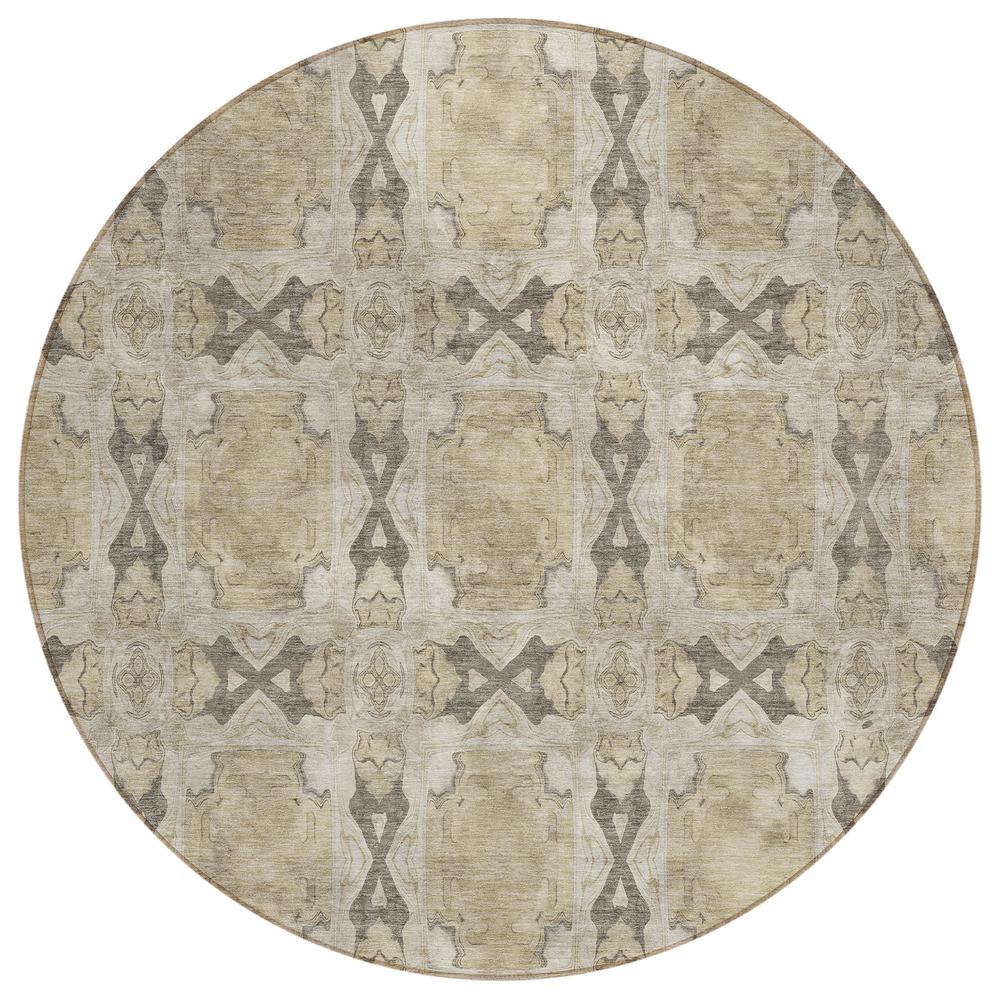 Chantille ACN564 Brown 8' x 8' Rug. Picture 1