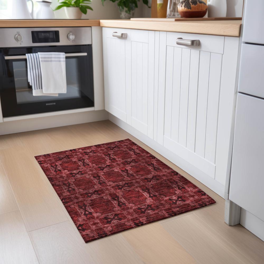 Chantille ACN564 Red 1'8" x 2'6" Rug. Picture 6