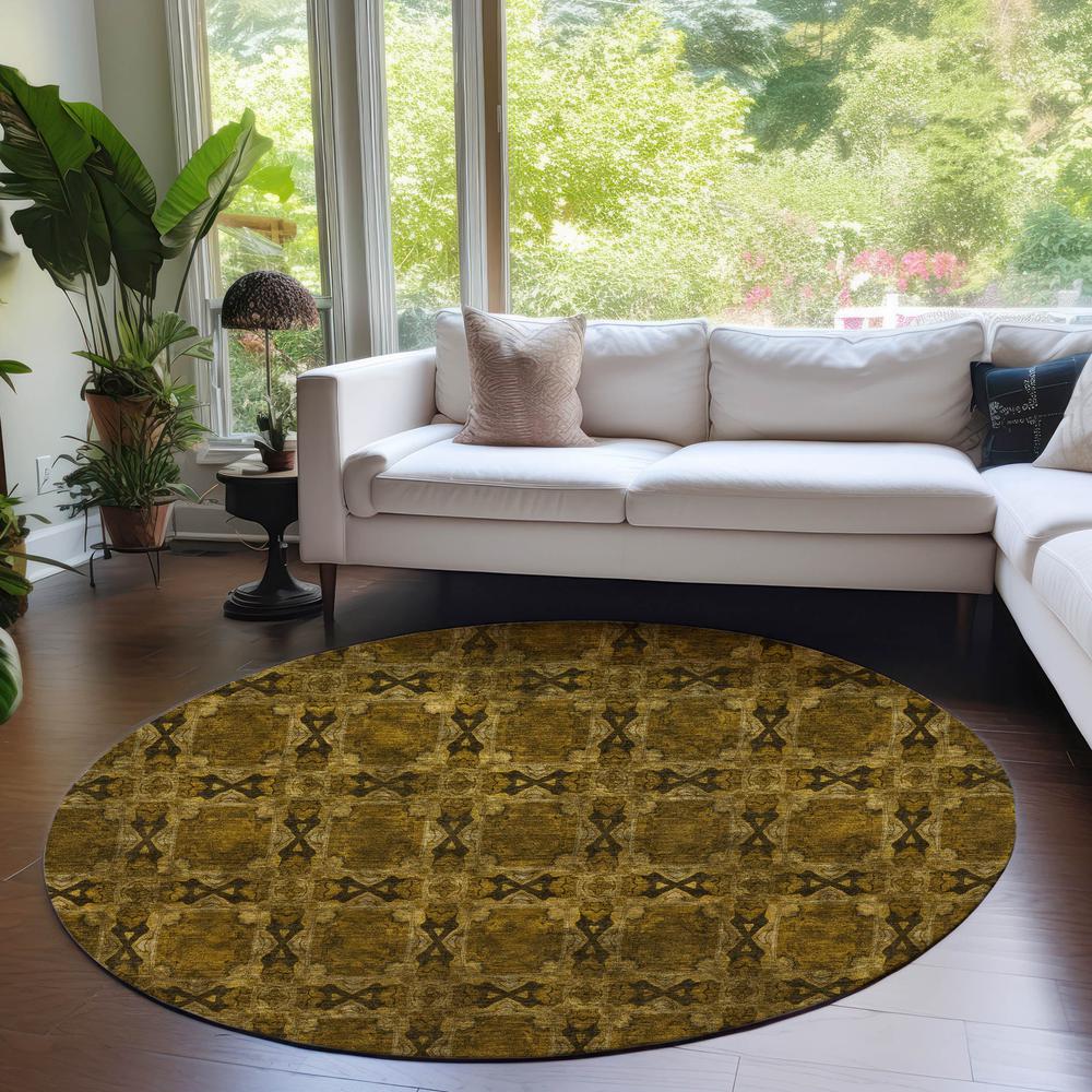 Chantille ACN564 Brown 8' x 8' Rug. Picture 6