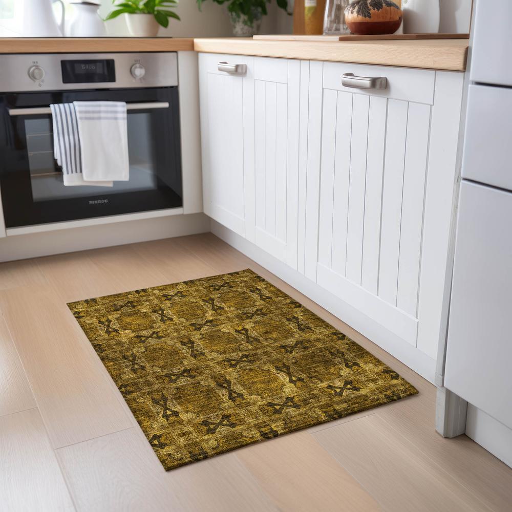 Chantille ACN564 Brown 1'8" x 2'6" Rug. Picture 6