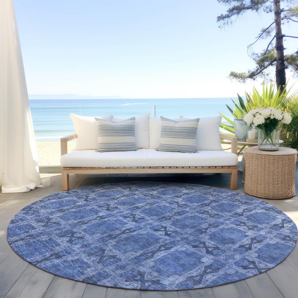 Chantille ACN564 Blue 8' x 8' Rug. Picture 7