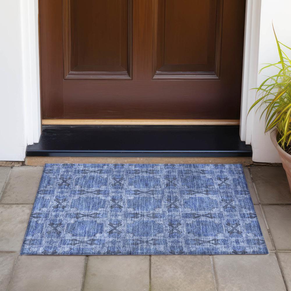 Chantille ACN564 Blue 1'8" x 2'6" Rug. Picture 7