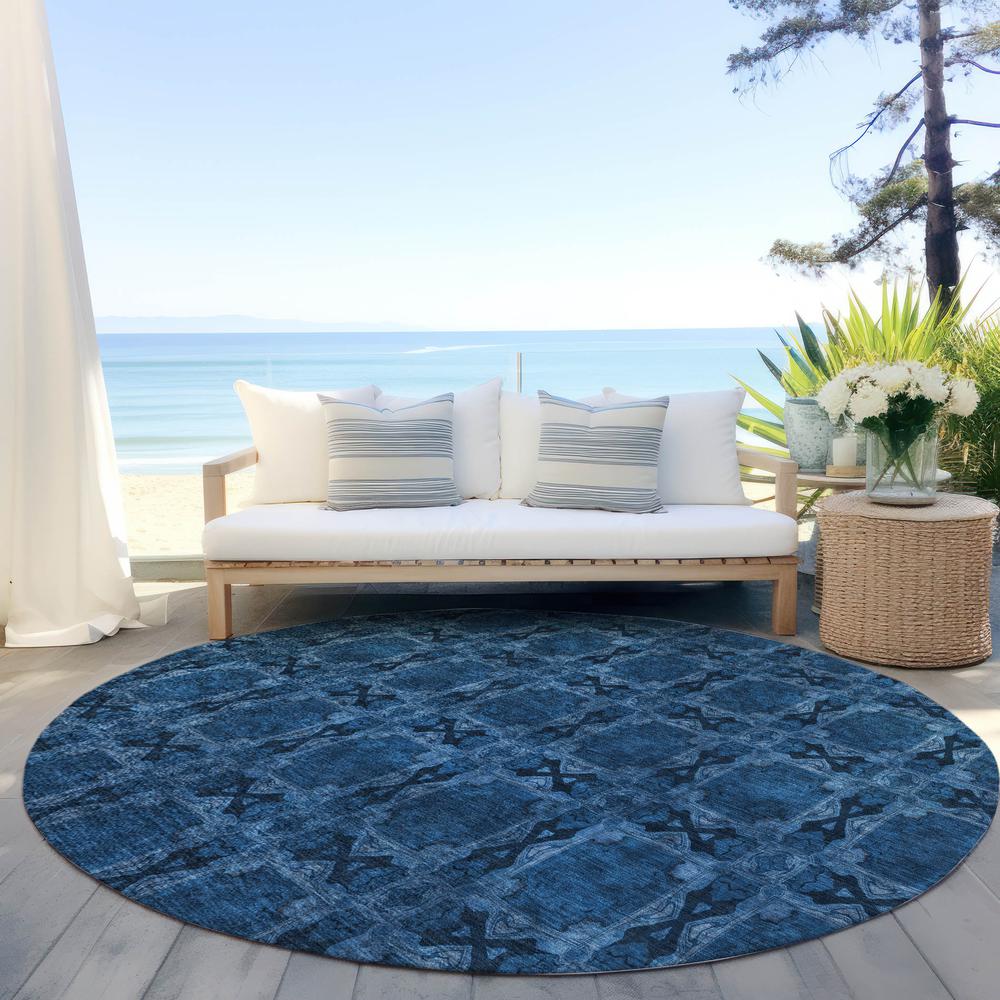 Chantille ACN564 Blue 8' x 8' Rug. Picture 7
