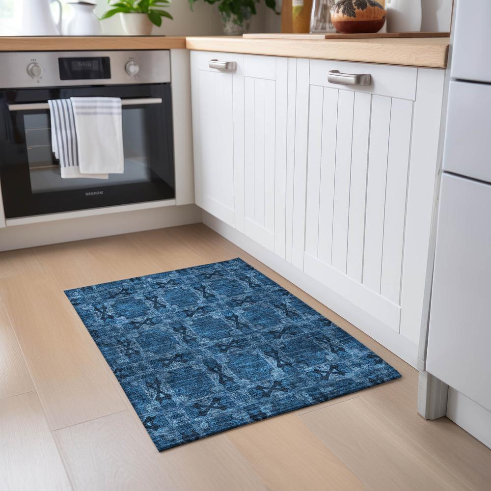 Chantille ACN564 Blue 1'8" x 2'6" Rug. Picture 6