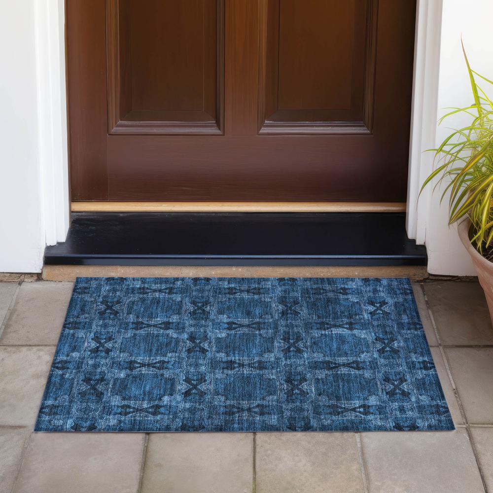 Chantille ACN564 Blue 1'8" x 2'6" Rug. Picture 7