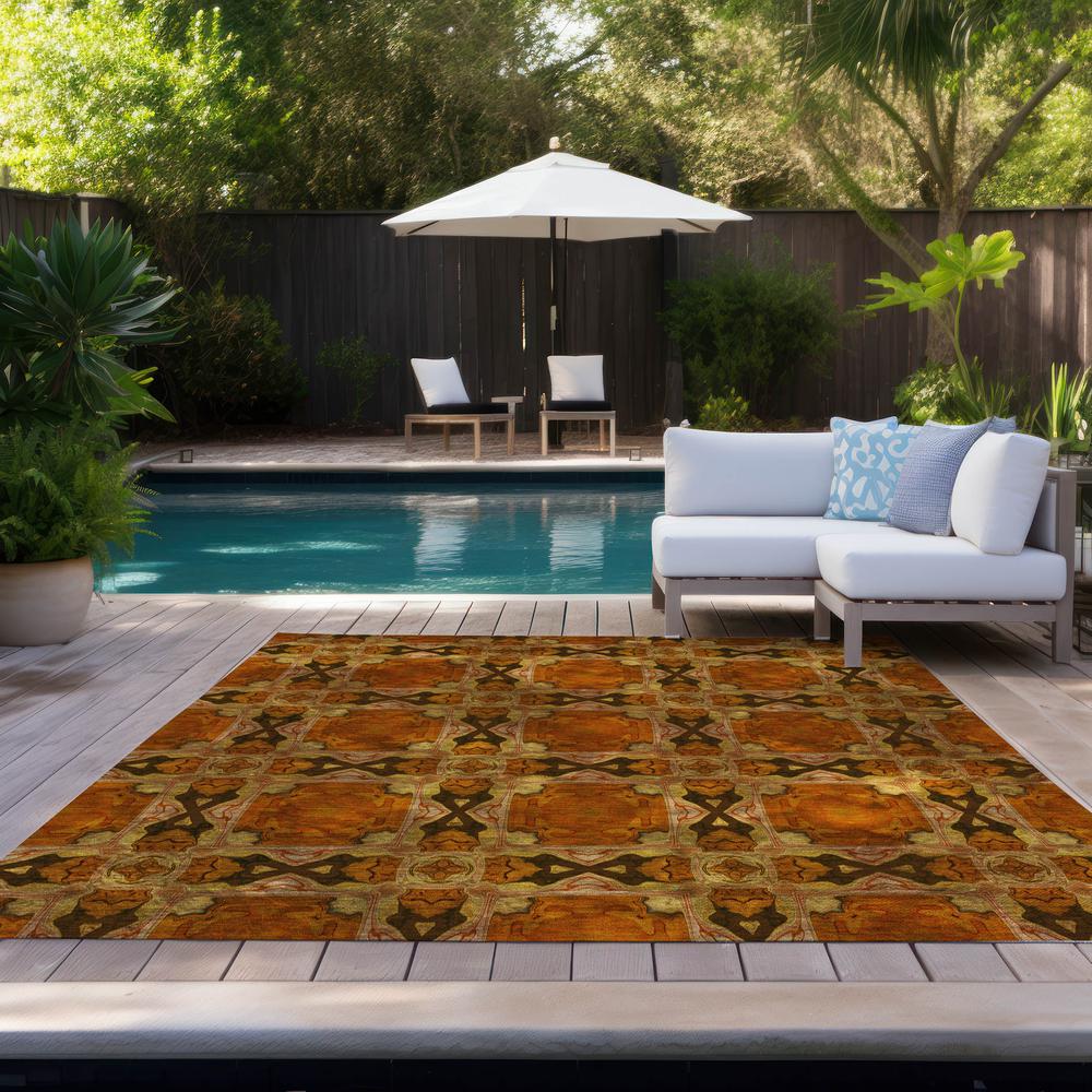 Chantille ACN564 Orange 2'6" x 3'10" Rug. Picture 9