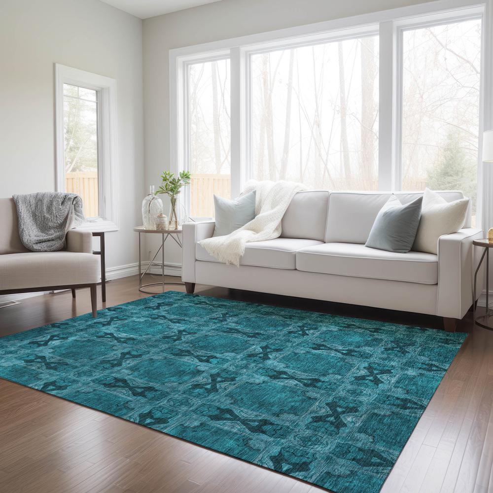 Chantille ACN564 Teal 2'6" x 3'10" Rug. Picture 6