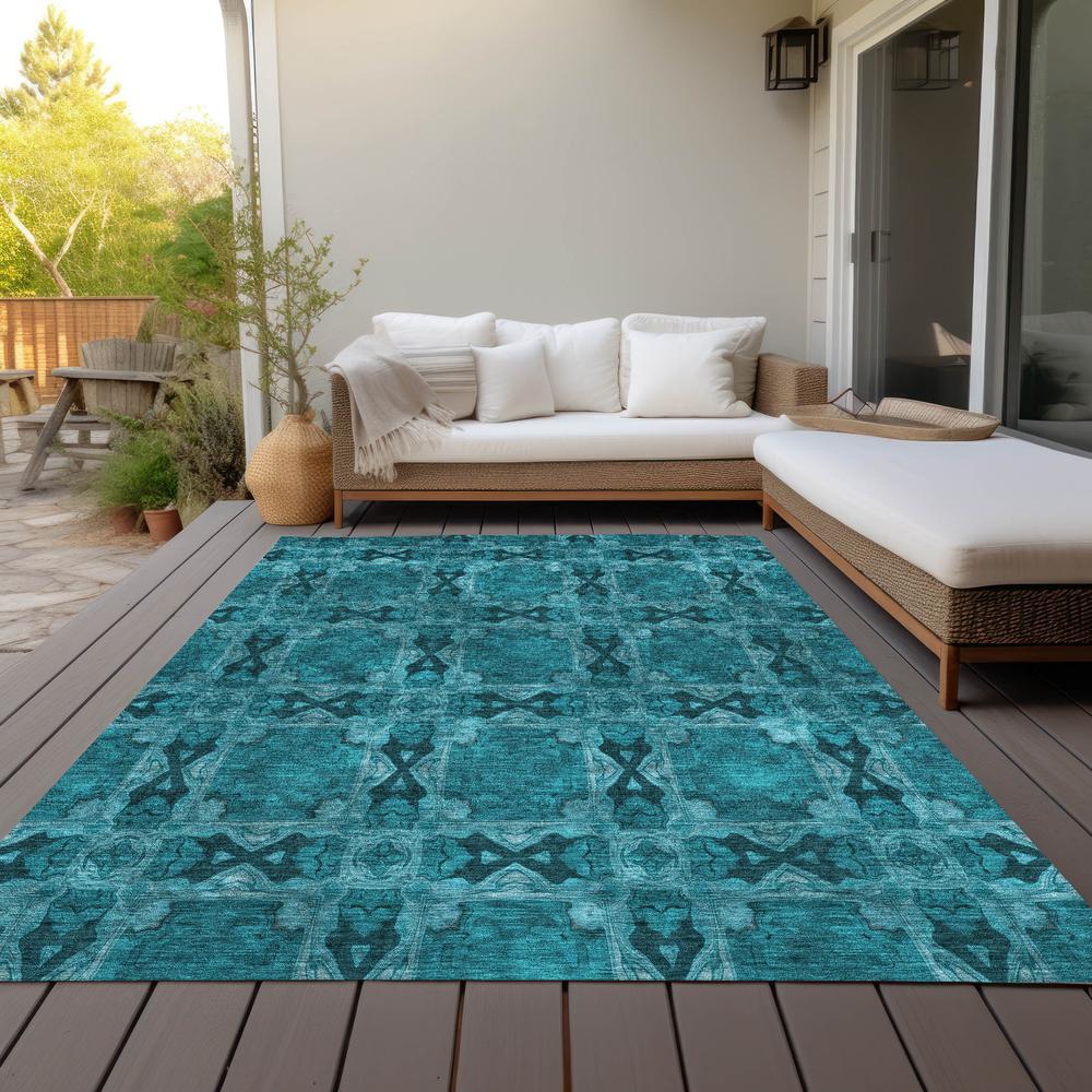 Chantille ACN564 Teal 2'6" x 3'10" Rug. Picture 9