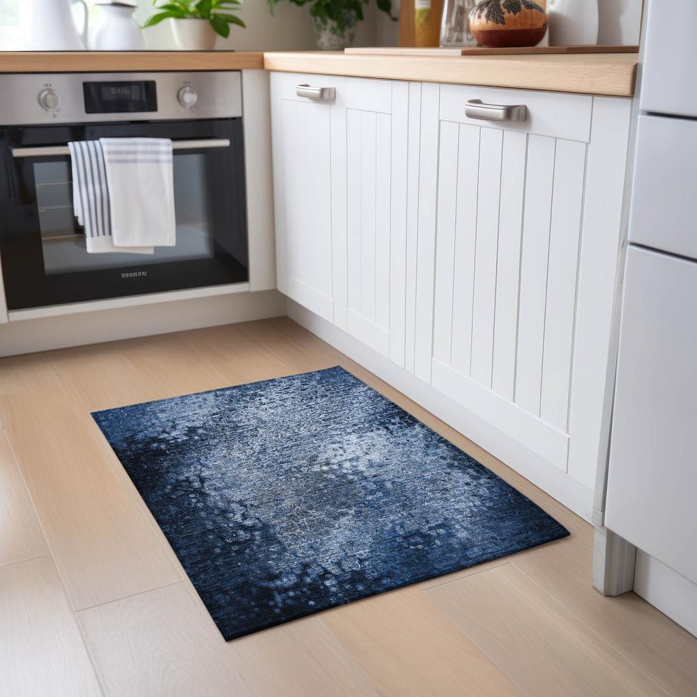 Chantille ACN565 Blue 1'8" x 2'6" Rug. Picture 6