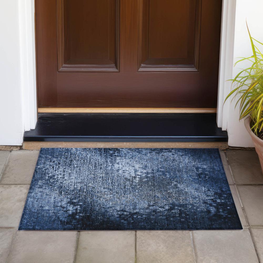 Chantille ACN565 Blue 1'8" x 2'6" Rug. Picture 7