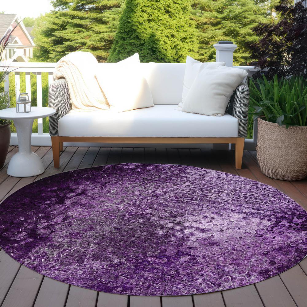 Chantille ACN565 Purple 8' x 8' Rug. Picture 7