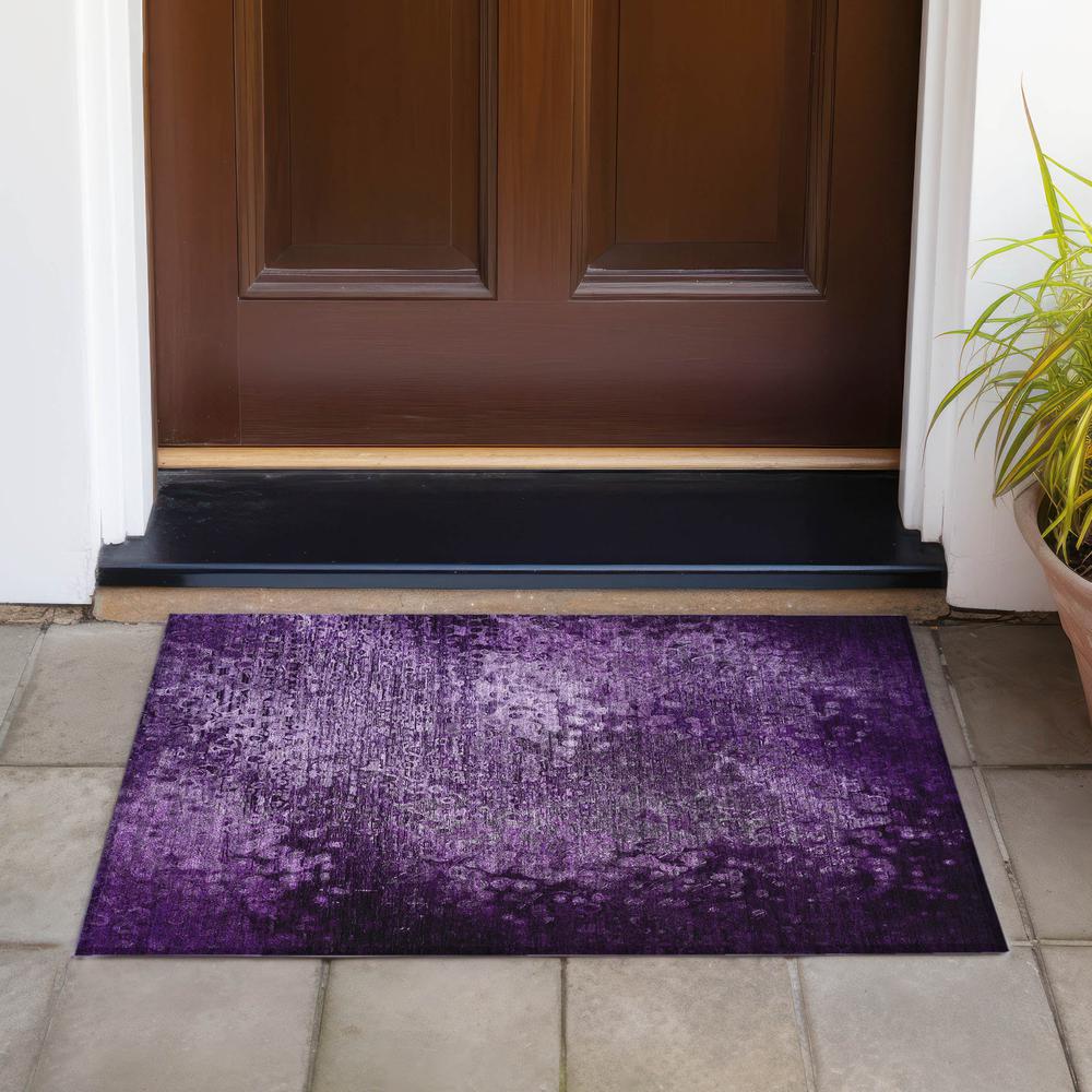 Chantille ACN565 Purple 1'8" x 2'6" Rug. Picture 7