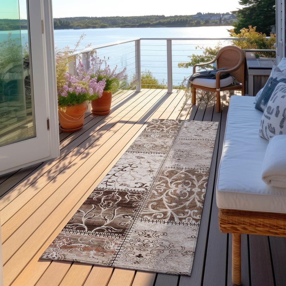 Chantille ACN566 Brown 2'3" x 7'6" Rug. Picture 7